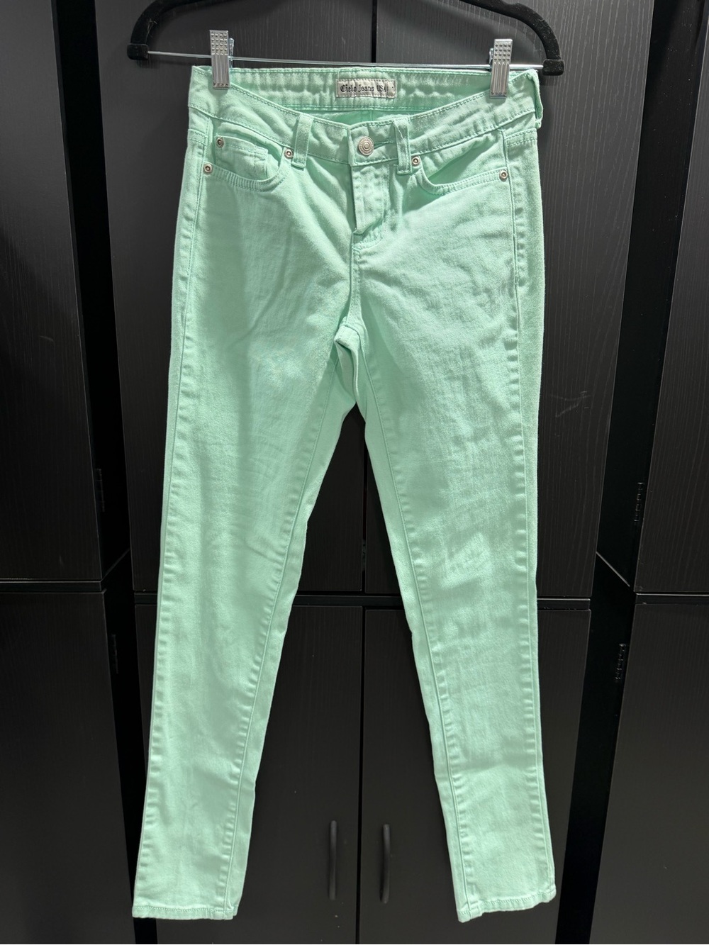Women’s Mint Green Stretch Skinny Jeans - Unbranded